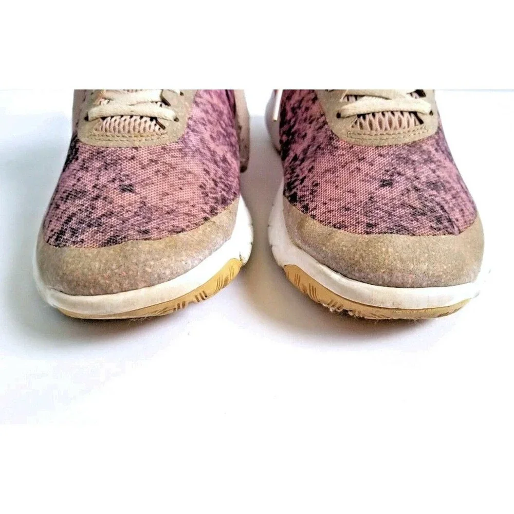 NIKE Flex Experience RN 6 Iced Lilac Bright Mango Running Shoes Sneakers US 8.5